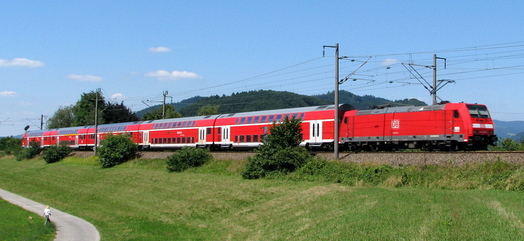 five-pack auf der Schwarzwaldbahn bei Biberach/Bd